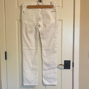 7 For All Mankind Women's Straight Leg Jeans - White